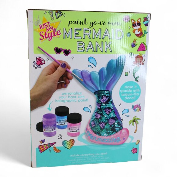 Paint Your Own Mermaid Bank Kit By Just My Style - Picture 4 of 6